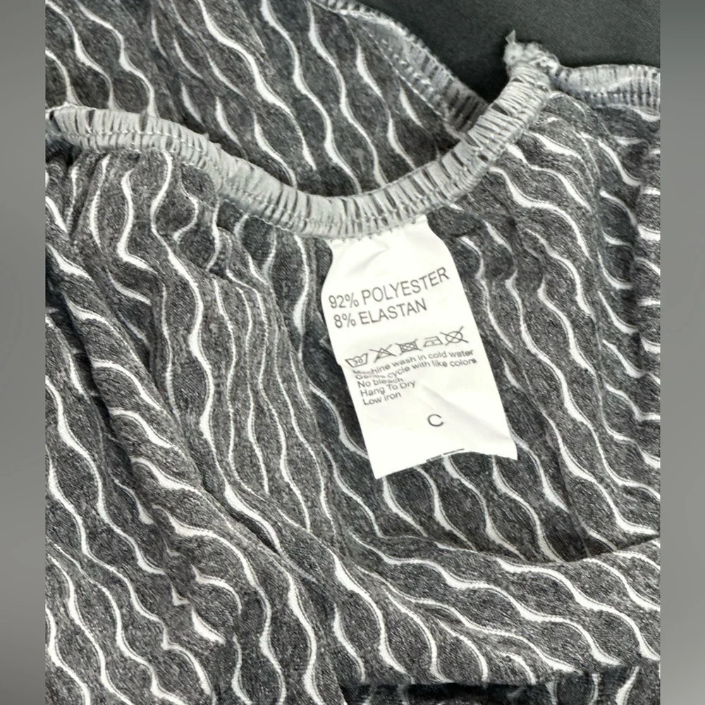 Grey High Waisted Spandex Yoga Leggings - Picture 13 of 16